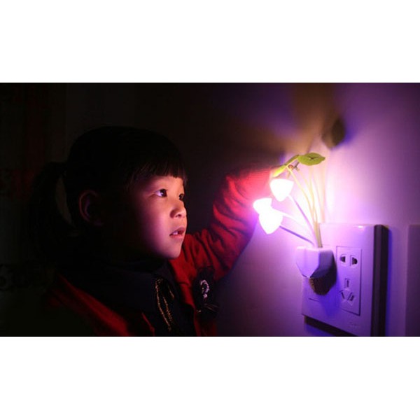Đèn Ngủ Led Cảm Biến Ánh Sáng Hình Nấm - Đèn Ngủ Cảm Ứng Kiểu Dáng Hình Nấm Sáng Tạo