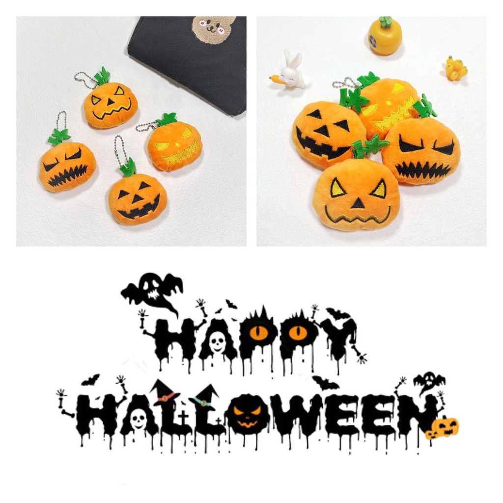 Quả Bí Ngô Nhồi Bông Mềm Mại Trang Trí Phòng Bé