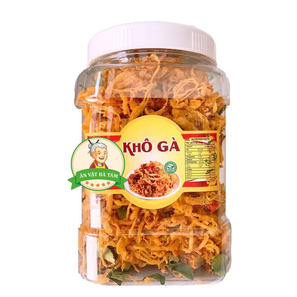 500Gr KHÔ GÀ XÉ CAY BƠ TỎI NGON LOẠI 1