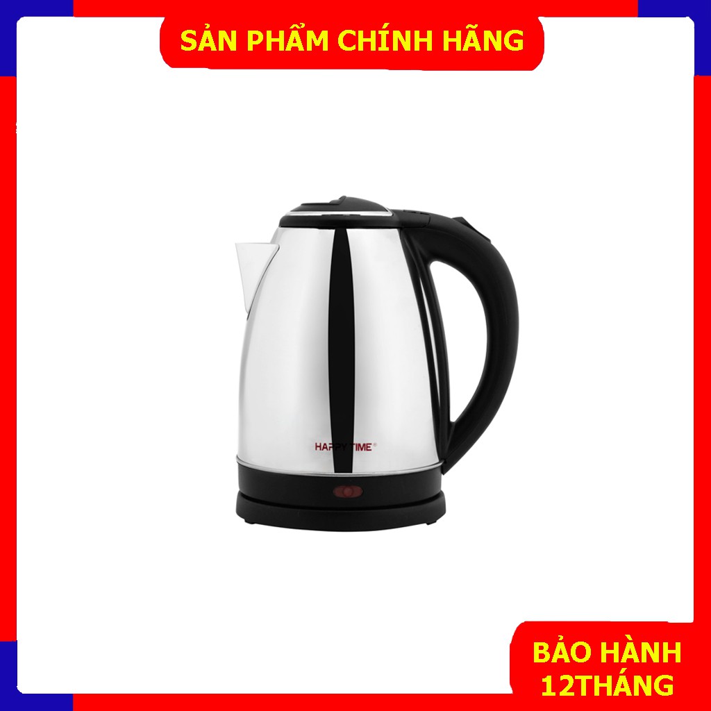 Ấm Siêu Tốc SUNHOUSE HAPPY TIME 1.8L Inox Cao Cấp, Siêu Bền & Tiện Dụng.