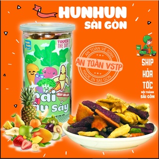 Trái cây sấy HunHun 280g đồ ăn vặt Sài Gòn Ngon Rẻ thumbnail
