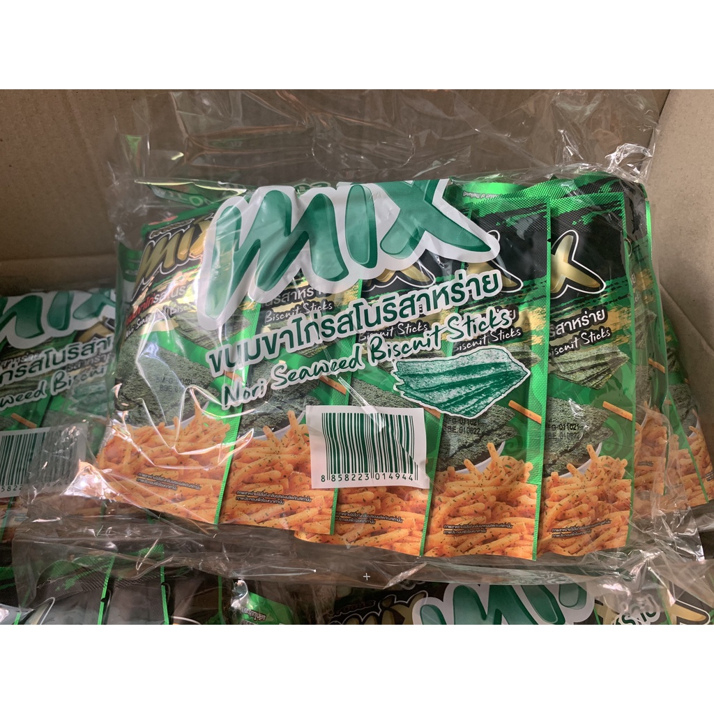 Bánh snack que nhập khẩu Thái lan MIX vị rong biển 25g