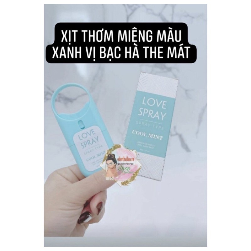 Xịt thơm miệng Qlaydy Love Spray, Kissing spray