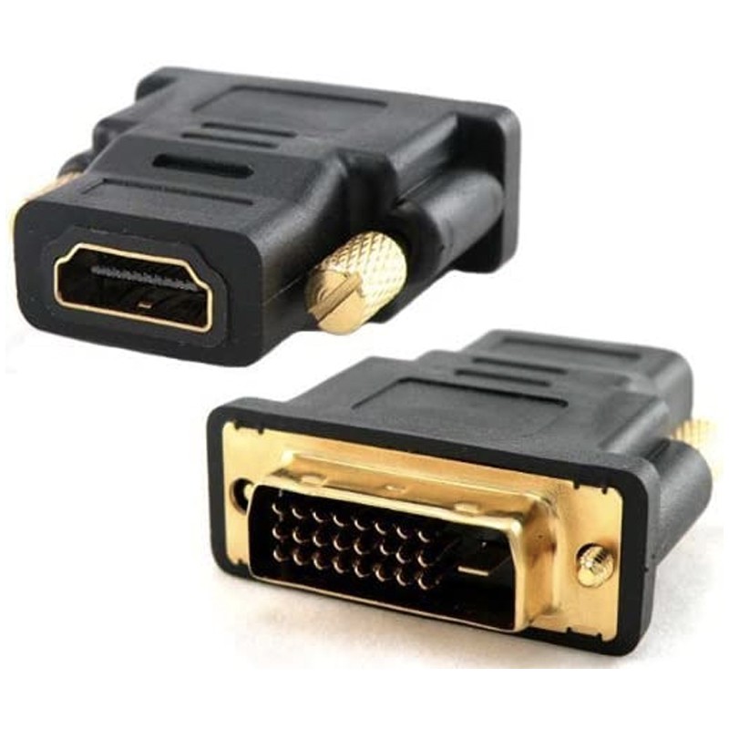 Đầu rắc chuyển đổi DVI-D 24+1 male sang HDMI female 2 chiều