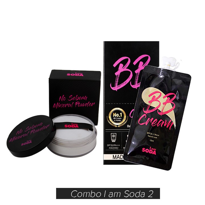 Com Bo BB Natural gói (6 gói)10ml + Phấn Phủ kiềm Dầu Im Soda  LK Shop