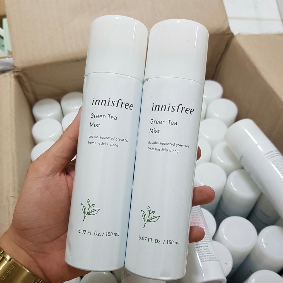 Xịt khoáng Innisfree trà xanh Green Tea Mineral Mist chính hãng Hàn Quốc