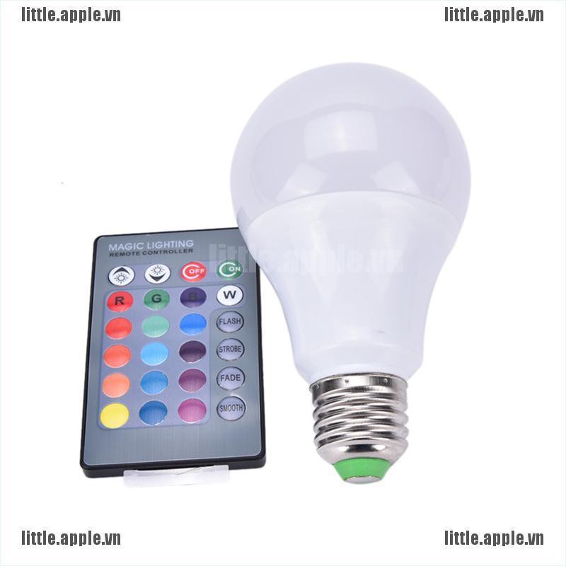 [Little] New E27 Dimmable RGB LED Light Color Changing Bulb with Remote Control 85-265V [VN]