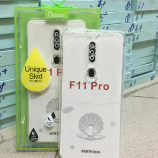 Ốp lưng silicon trong suốt cho oppo F11 pro hiệu ou case