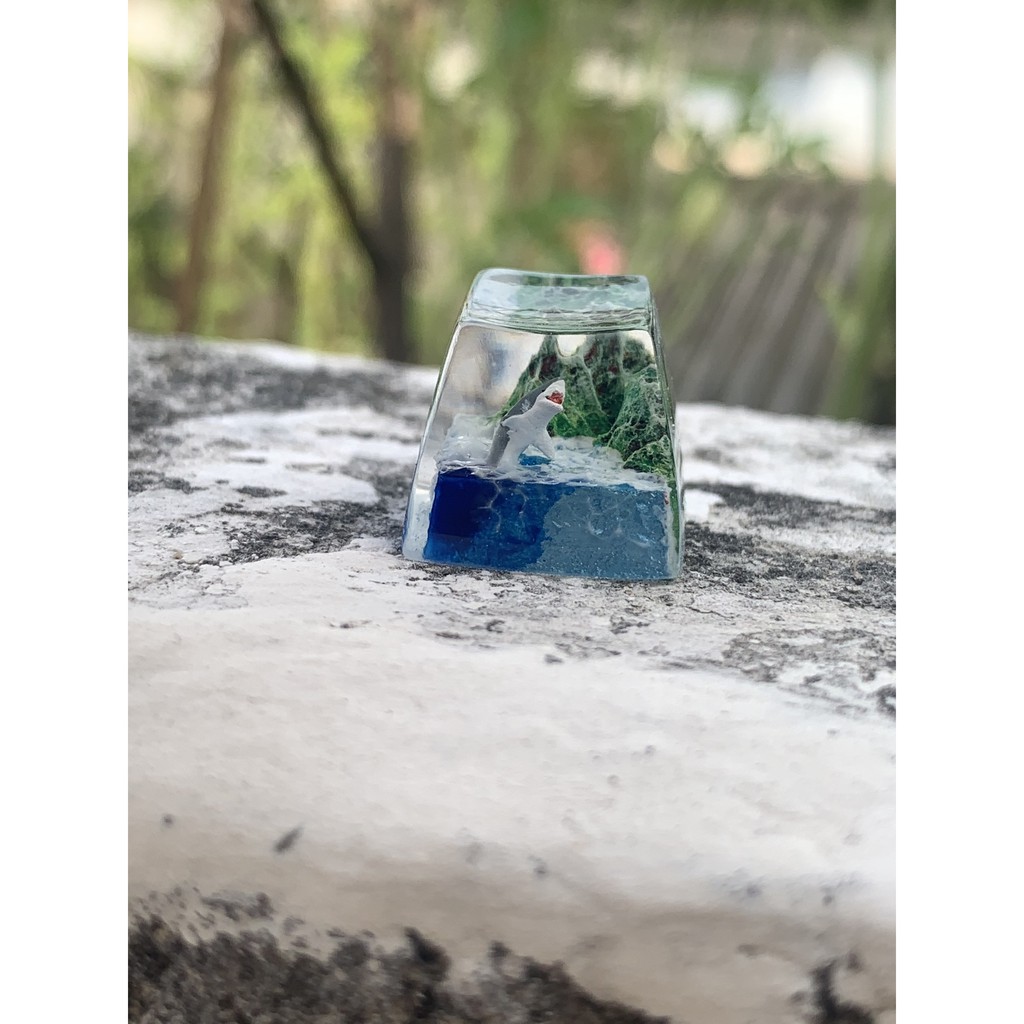 Nút bàn phím keycap cá mập và biển cả