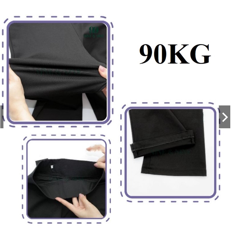 Quần ống loe legging Ngọc Trinh bigsize 90KG, lưng cạp cao gen bụng chất cotton siêu co dãn 4 chiều tôn dáng chân dài