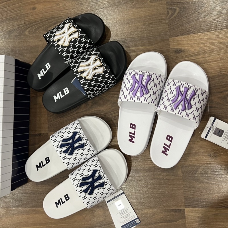 Dép M L B MONO NY Logo Thêu Xuất Xịn