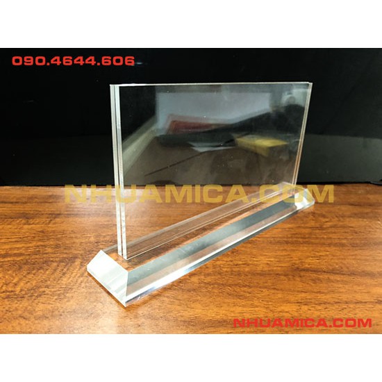 BIỂN CHỨC DANH MICA 12×24 ĐỂ BÀN - BẢNG TÊN MICA ĐỂ BÀN - BẢNG TÊN ĐỂ BÀN - BIỂN CHỨC DANH - Mica Nguyễn