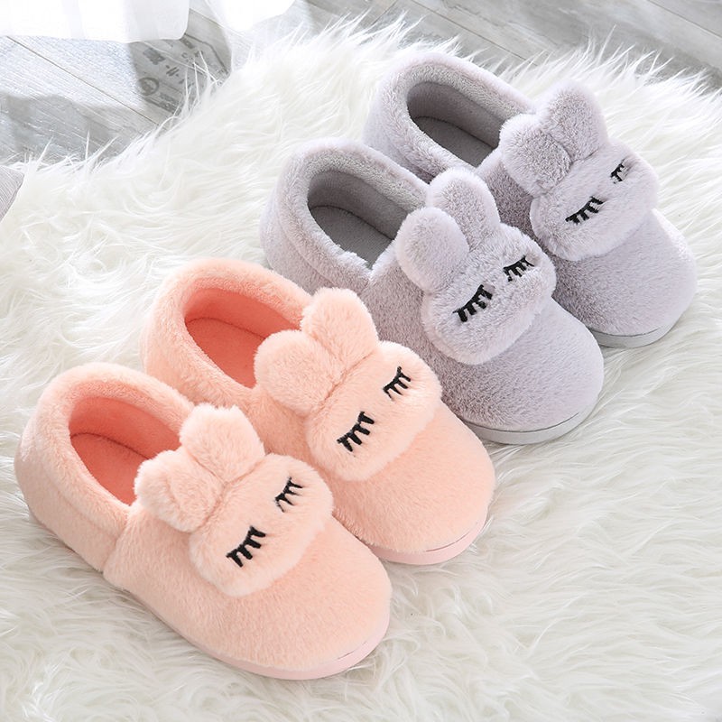 Dép bông đi trong nhà giữ ấm chống trượt dễ thương dành cho nam nữ