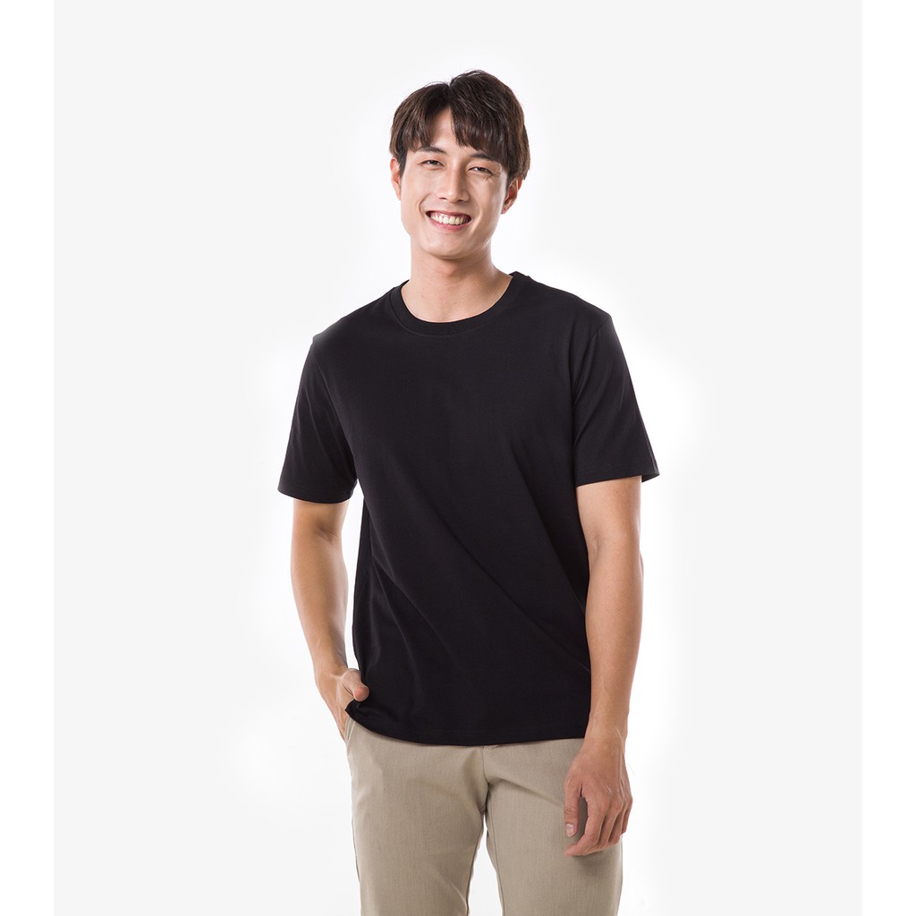 Áo thun nam 100% Coton Essential Tee màu ĐEN thương hiệu Coolmate | BigBuy360 - bigbuy360.vn