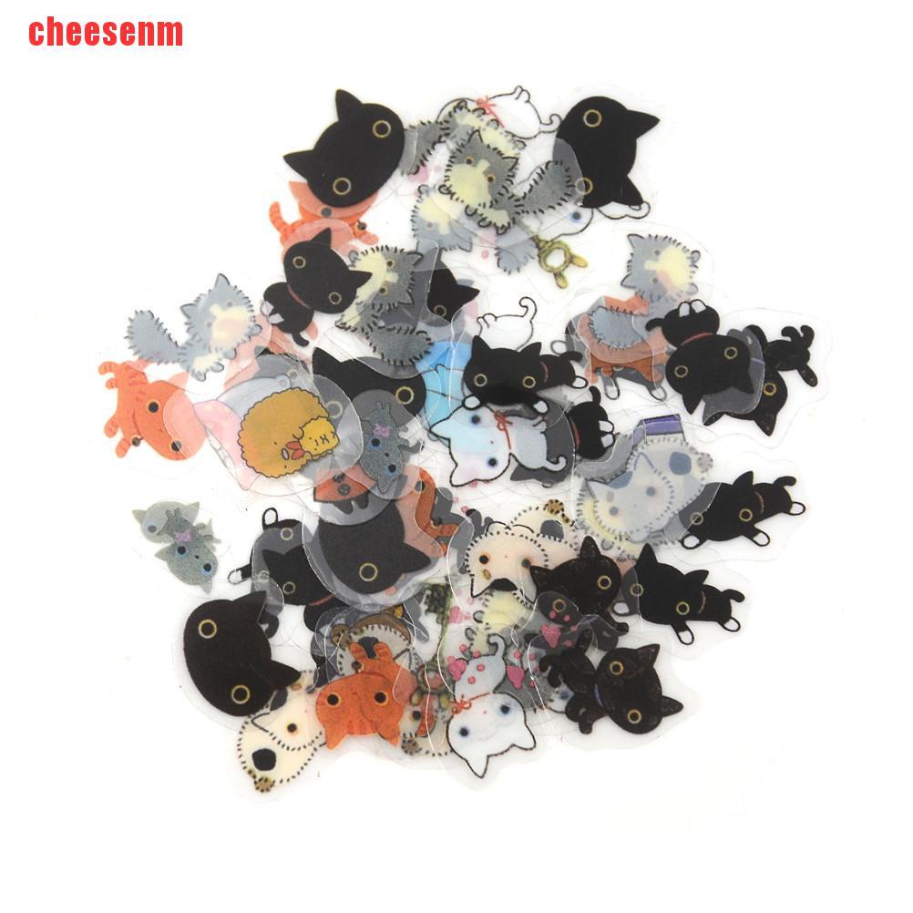 Set 80 Miếng Dán Giấy mini Dễ Thương Dùng Trang Trí Nhật Ký DIY