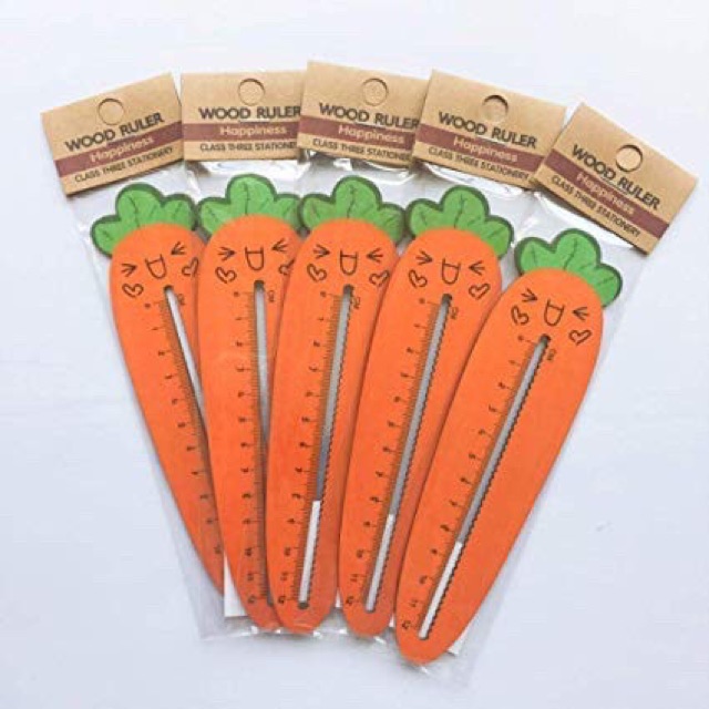 Thuớc Kẻ Gổ hình Carot