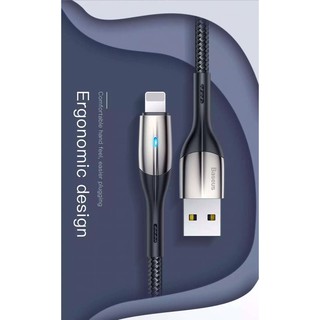 DÂY SẠC Baseus Horizontal Data Cable cho iPhone iPad, kết nối Lightning, sạc nhanh 2.4A, có đèn LED, dài 1m