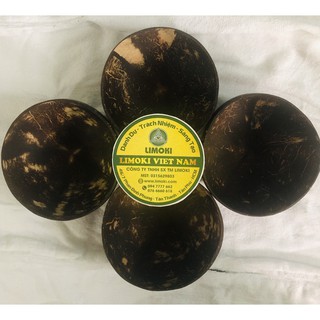 Combo 4 Chén Gáo Dừa Có Đế 7-11cm