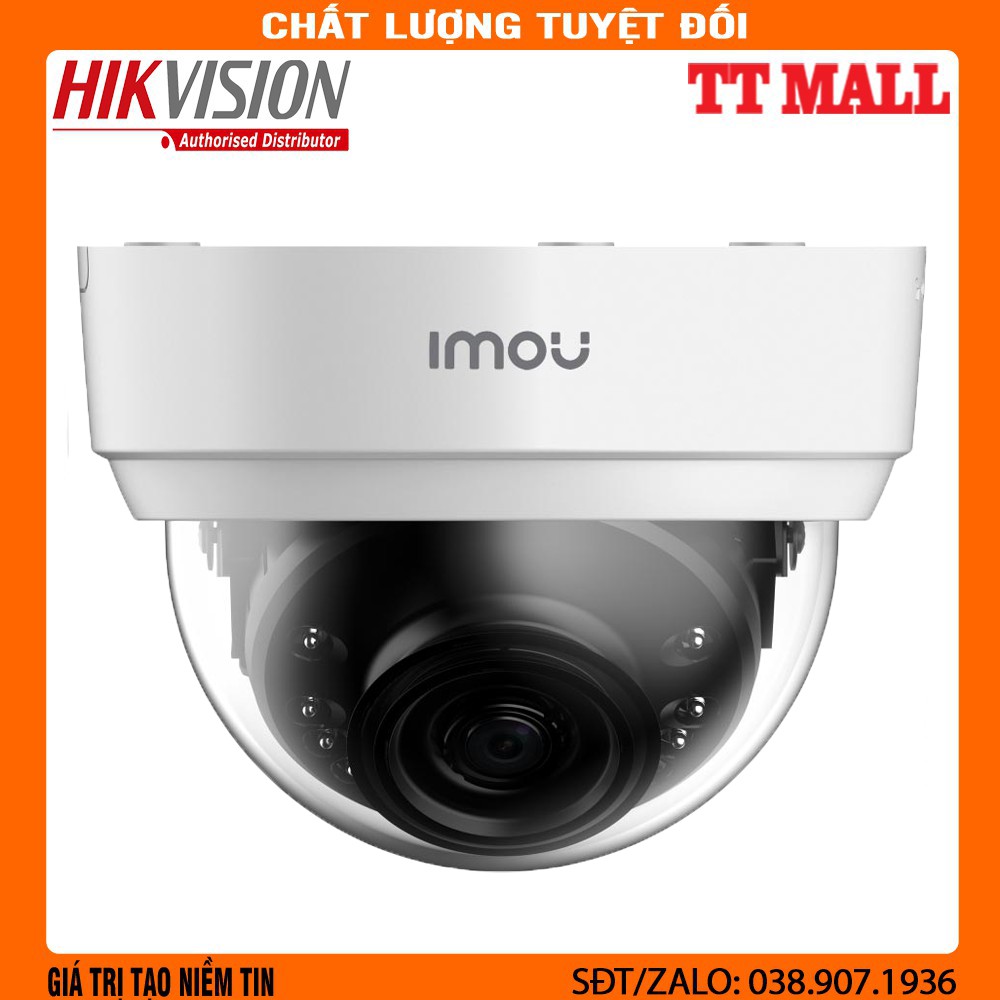Camera IP Wifi Dome 4.0MP IPC-D42P-IMOU - ĐỘ PHÂN GIẢI 2K 4MP CHO HÌNH ẢNH SẮT NÉT NHẤT