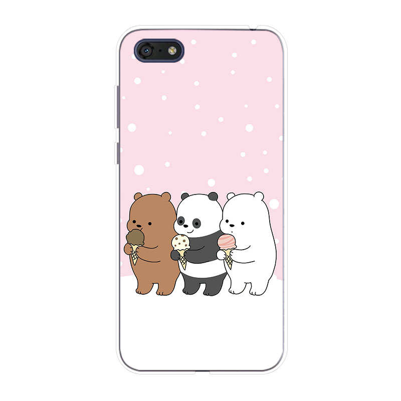 Ốp Lưng TPU Mềm Huawei Y3 Y5 2017 Prime 2018 2019 Y5 ii  Three Bare Bears 3