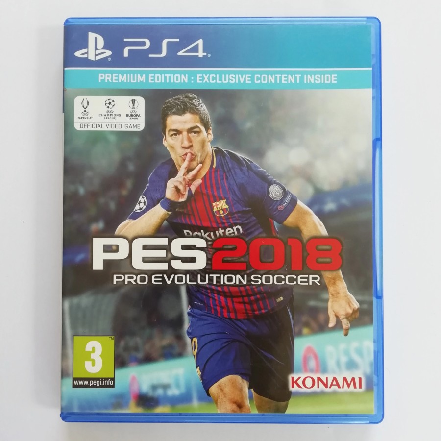 Áo Thun Đá Banh Ps4 Pes 2018 / Pro 2018