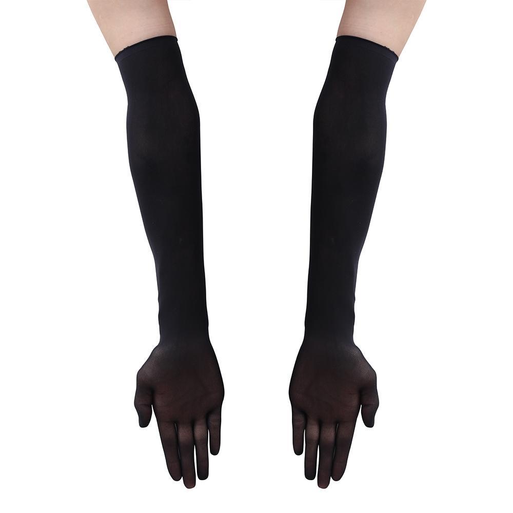 LAY Găng Tay Lưới Xỏ Ngón Trong Suốt Phong Cách Halloween