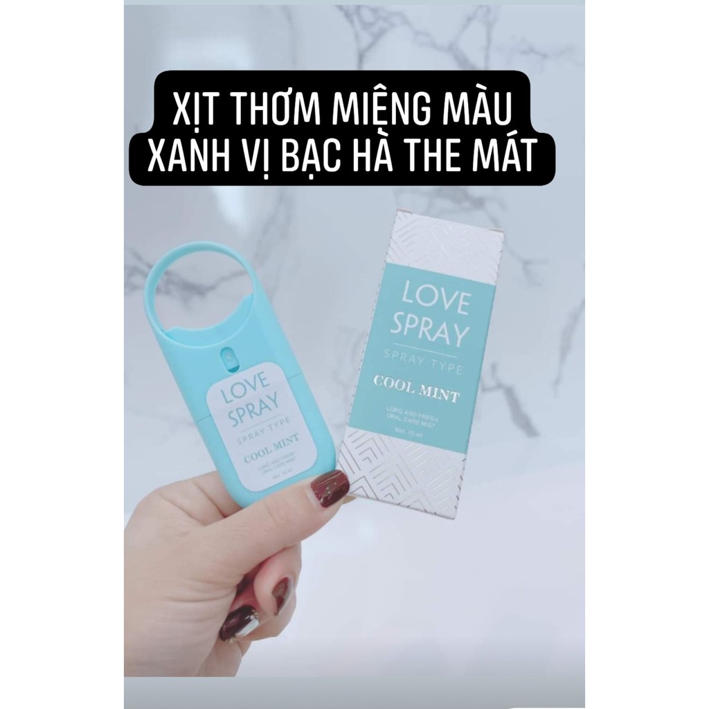 Xịt Thơm Miệng love spray- kissing spray TIỆN LỢI chính hãng