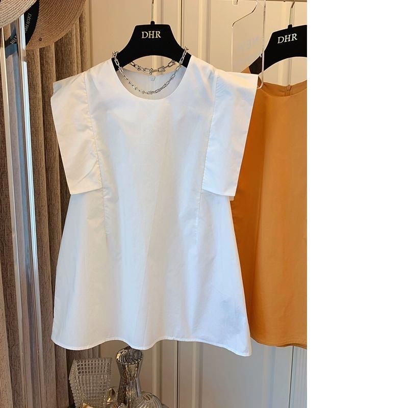 Áo Thun Mỏng Dáng Rộng Tay Bay Phong Cách Pháp Hàn Cổ Điển Thiết Kế Thời Trang