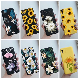 Ốp Điện Thoại Silicone Mềm Dạng Nhám Chống Sốc Họa Tiết Hoa Cho Samsung Galaxy A03 A03S A03 Core