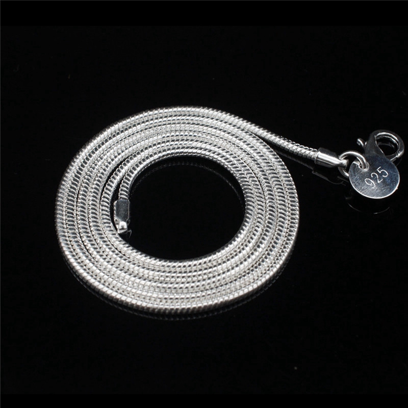 Vòng cổ mạ đồng hình xương rắn 2mm cá tính