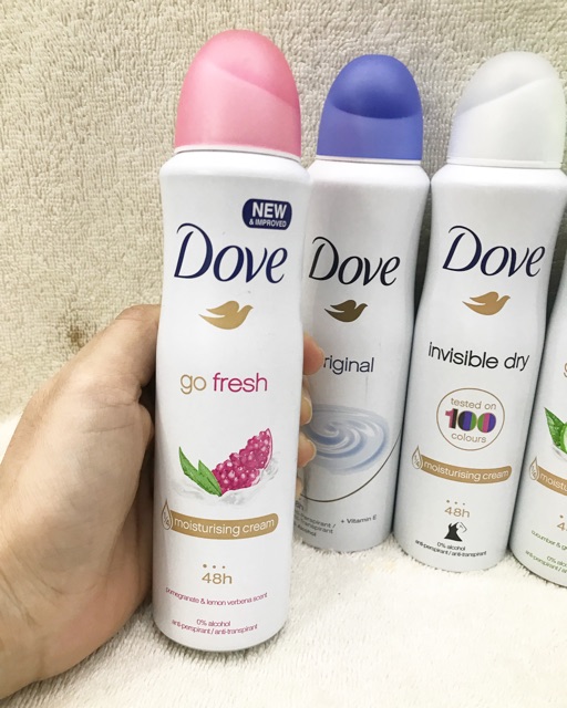 Xịt thơm body Dove mỹ 150ml.