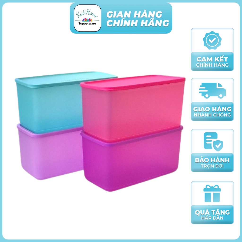 Lẻ hộp trữ mát size to Funtastic 3.1L Tupperware, trữ rau củ quả tươi đến 1 tuần, nhựa nguyên sinh an toàn