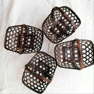 Làn tre giỏ tre đựng hoa,  trang trí