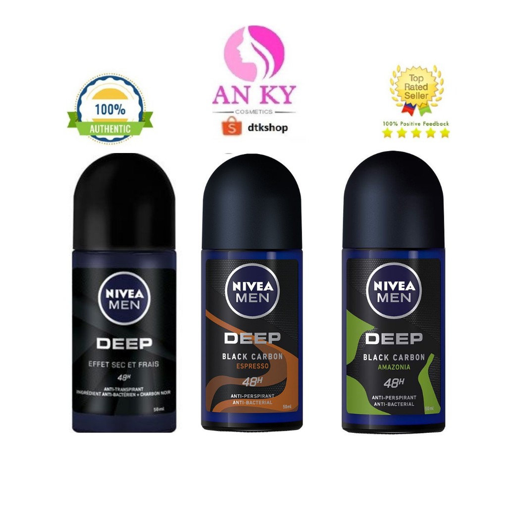 Lăn Ngăn Mùi Nivea Men Than Đen Hoạt Tính 50ml