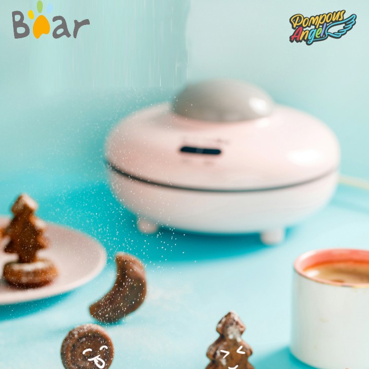 Máy nướng bánh hình thú BEAR DGJ-A06E1 màu hồng/xanh , chống dính bảo hành 12 tháng