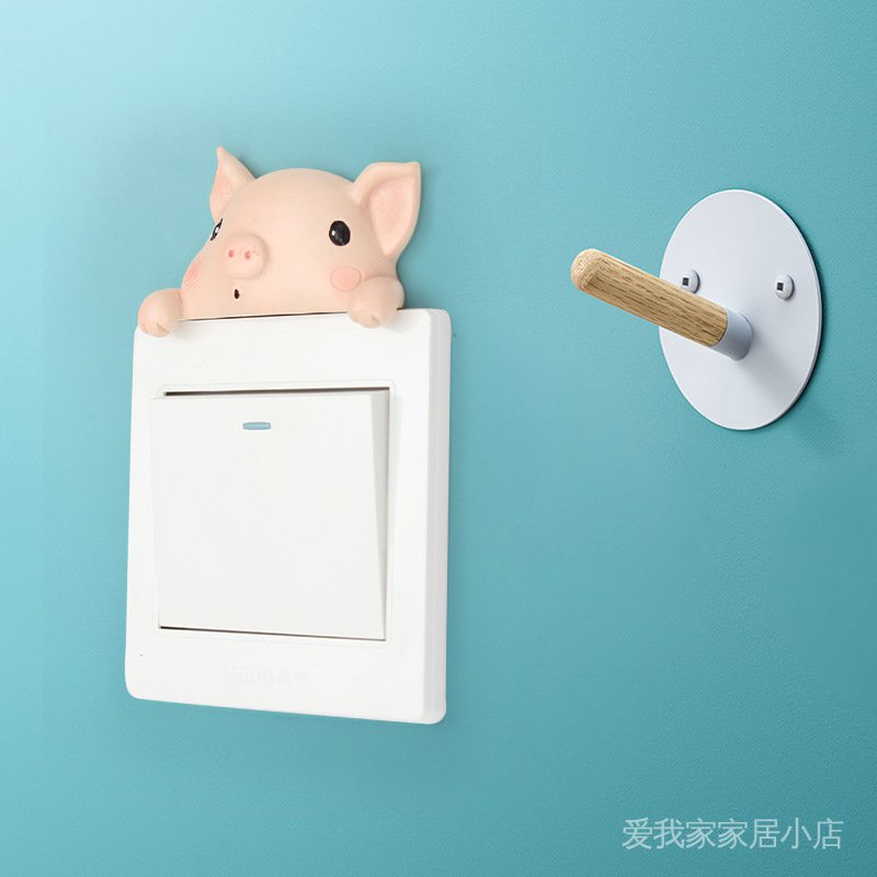 Miếng Dán Trang Trí Công Tắc Điện Không Khung Họa Tiết Ba Chiều