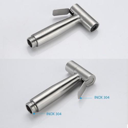 Vòi xịt vệ sinh , bồn cầu , vòi xịt inox 304 siêu mạnh ,chịu áp lực , lõi đồng ( bộ xịt 304 )