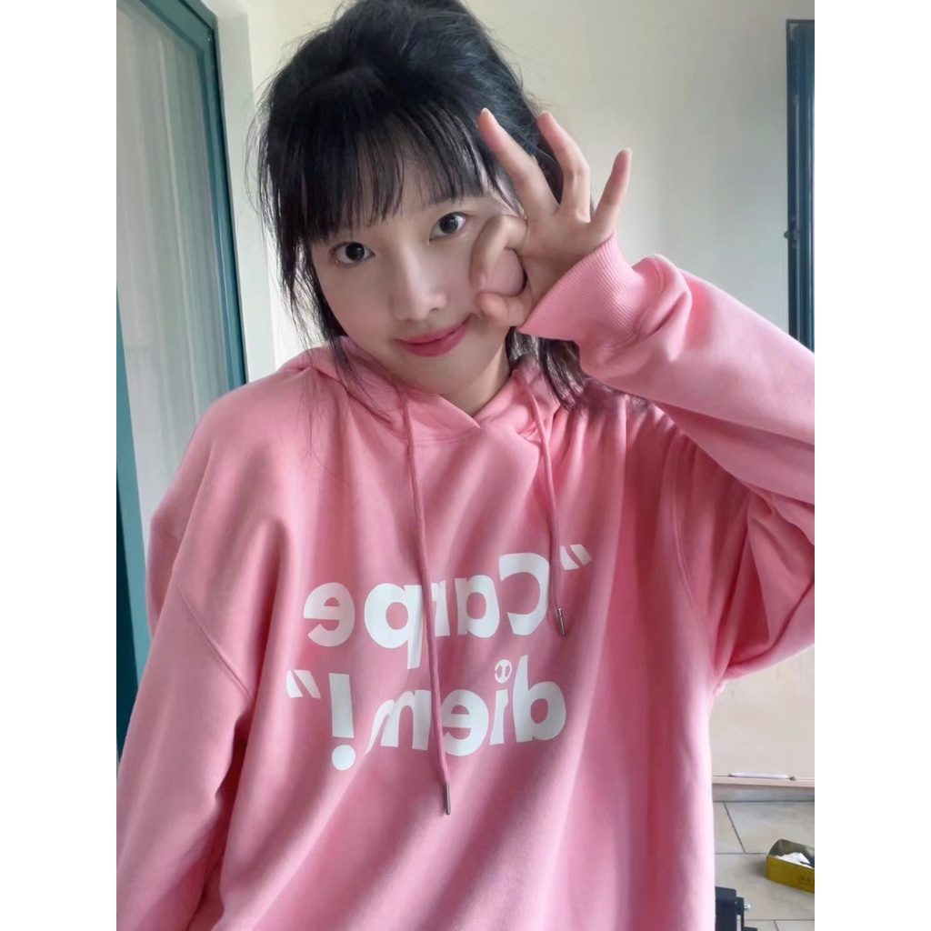 NRVP Áo Hoodie Tay Dài Oversize In Họa Tiết Phong Cách Hàn Quốc Kiểu Mới Cho Nam / Nữ