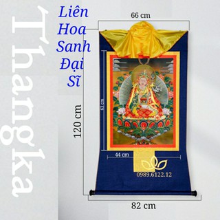 Thangka Liên Hoa Sanh mật tông Tây Tạng
