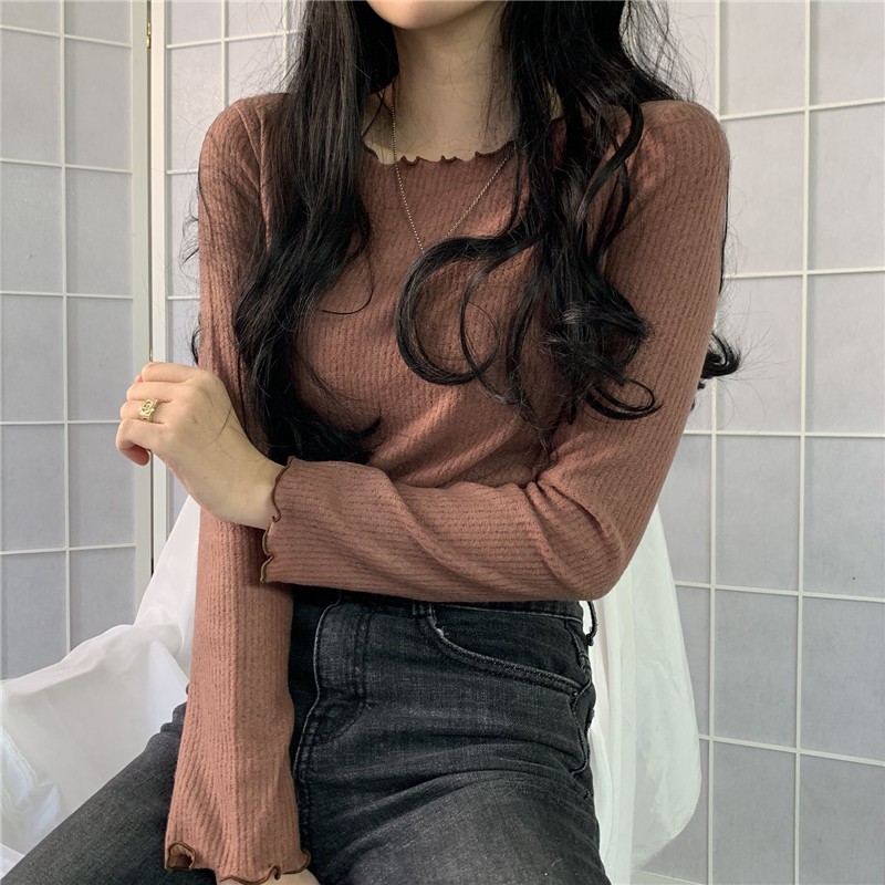 Áo thun gân bèo nhún