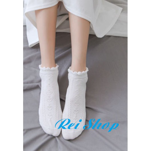 Tất phong cách Vintage - Tất Lolita đáng yêu đi với giày cổ thấp KÈM VIDEO