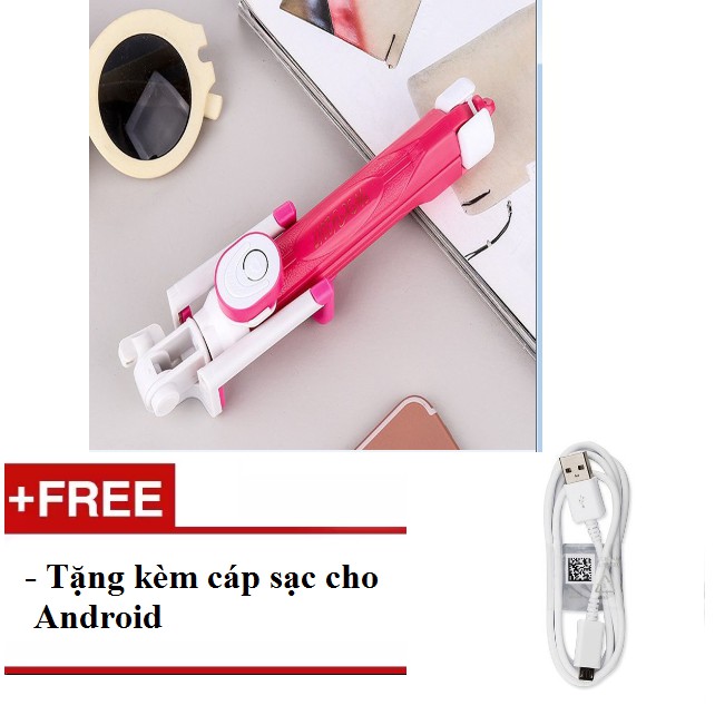 Gậy tự sướng Bluetooth 3 trong 1 kèm chân đế - hàng nhập khẩu tặng kèm cáp sạc đa năng /cáp sạc Android | BigBuy360 - bigbuy360.vn