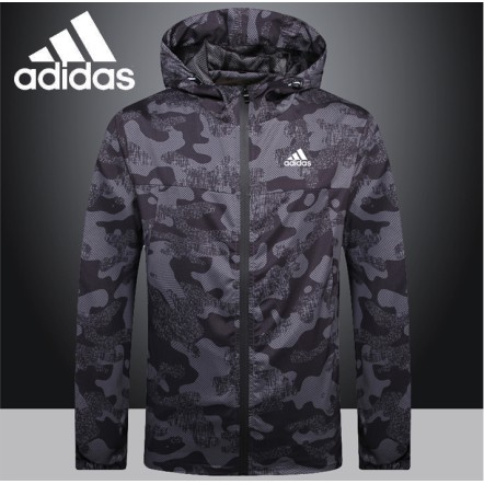 (Cửa Hàng Chính Thức) Áo Khoác Có Mũ Trùm Đầu Nam / Áo Khoác / Adidas / Ca Rô / Bồ Câu / Đồ Thể Thao / Ngụy Trang