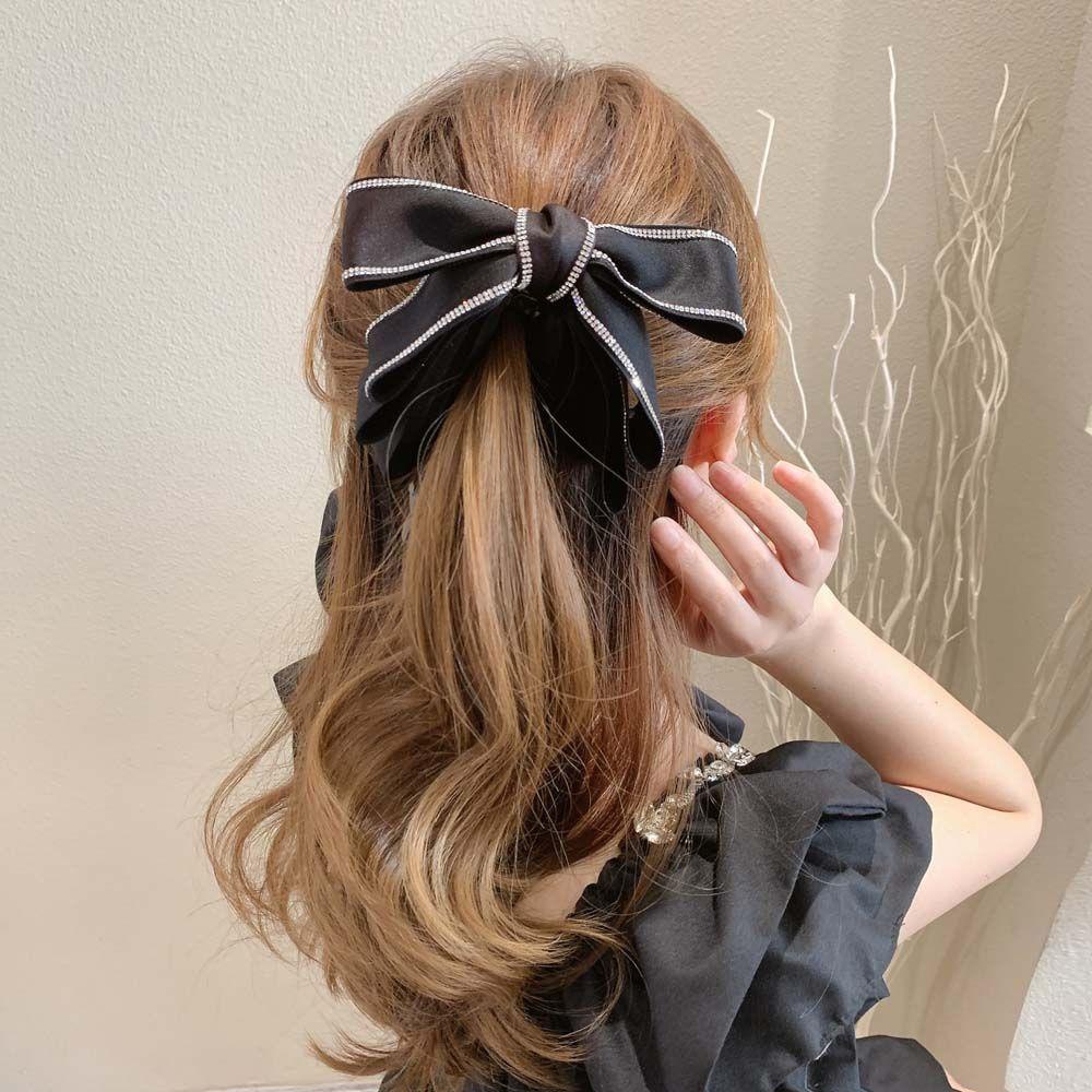 Kẹp Tóc Đuôi Ngựa Phong Cách Retro Thanh Lịch Cho Nữ Giá Đỡ|Kẹp Tóc Phong Cách Hàn Quốc Xinh Xắn Cho Nữ