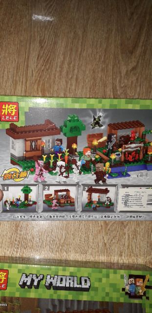 Lắp ráp 1 hộp LegoMyWord 33271 có nhiều chi tiết bằng nhựa rất đẹp