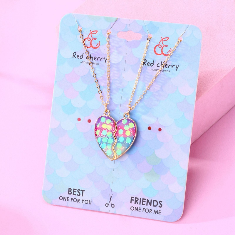 Set 2 Vòng cổ Tình Bạn BFF Hoạt Hình Có Nam Châm