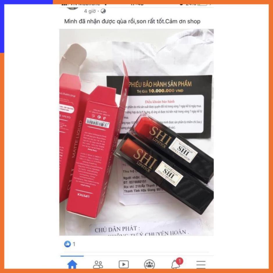 Son Li Son SHI cao cấp - (SON KEM LÌ) Son môi chính hãng, son bền màu, son lâu trôi, son lì, son matte V V V | BigBuy360 - bigbuy360.vn