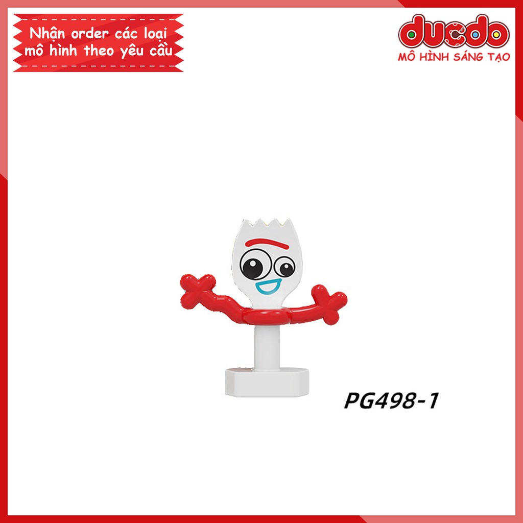 Minifigures nhân vật FORKY trong Toy Story 4 - Đồ chơi Lắp ghép Xếp hình Mini Mô hình Pogo PG 498-1