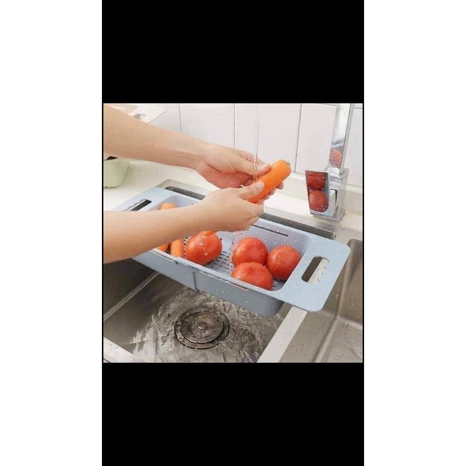 Rổ Nhựa Gác Ngang Bồn Rút Gọn Làm Từ Lúa Mạch