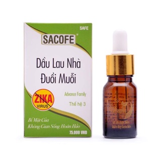 Dầu lau nhà đuổi muỗi sacofe safe thế hệ 3 10ml